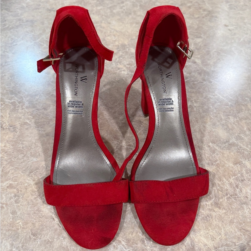 Worthington Vibrant Red Heels